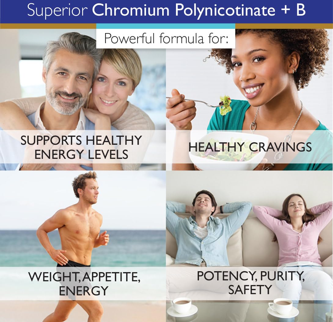 Pure Chromium Polynicotinate Supplement - Made in USA - 200mcg + Vitamin B3 for Optimal Superior Labs buy supplements canada