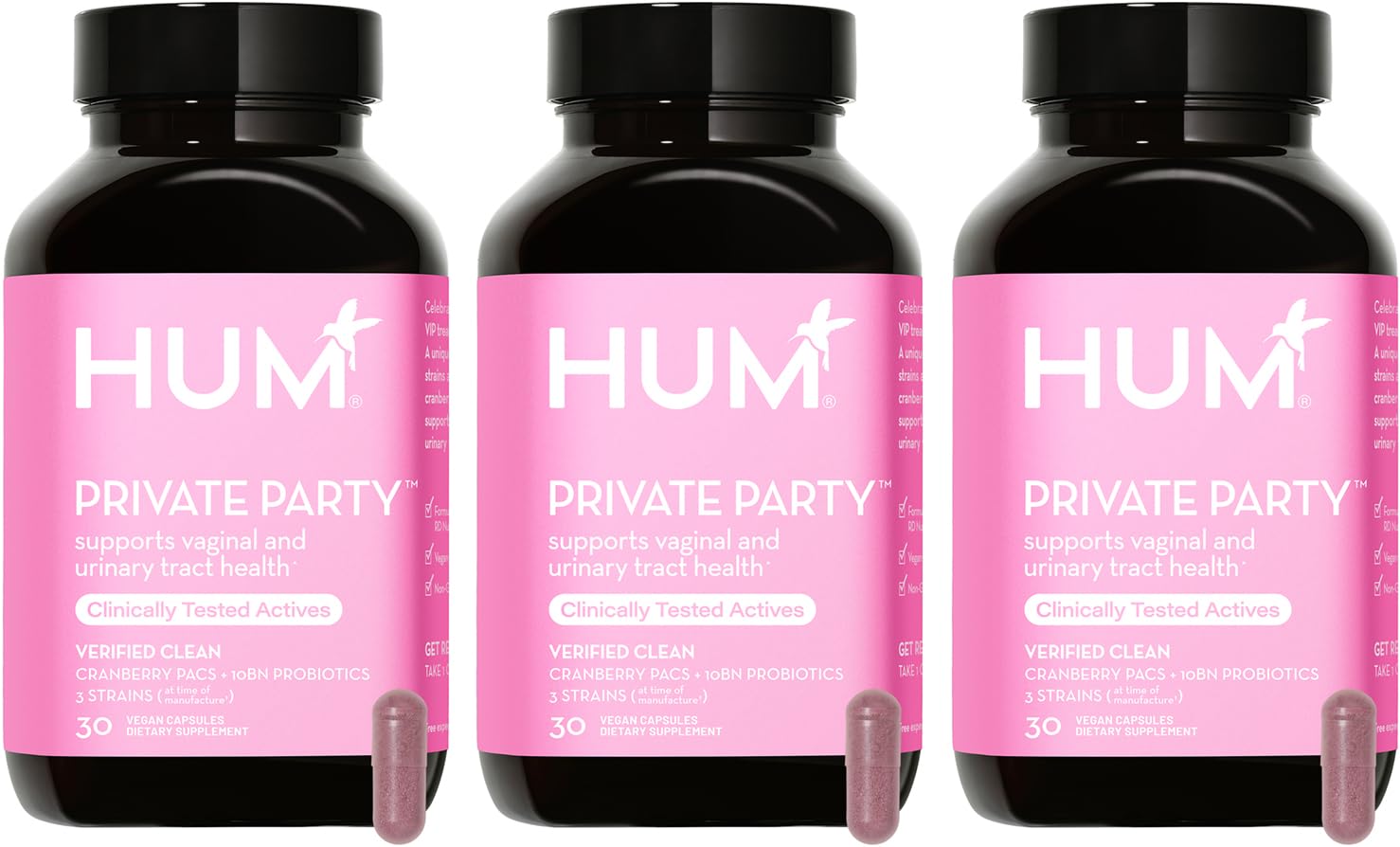HUM Private Party Pills - Vaginal Probiotics for Women's Ph Balance with Cranberry HUM buy supplements canada