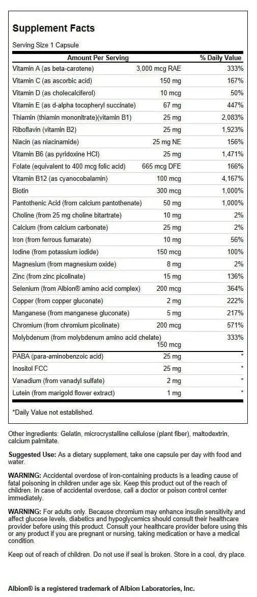 Swanson Active One Multivitamin with Iron 90 Capsules Swanson buy supplements canada