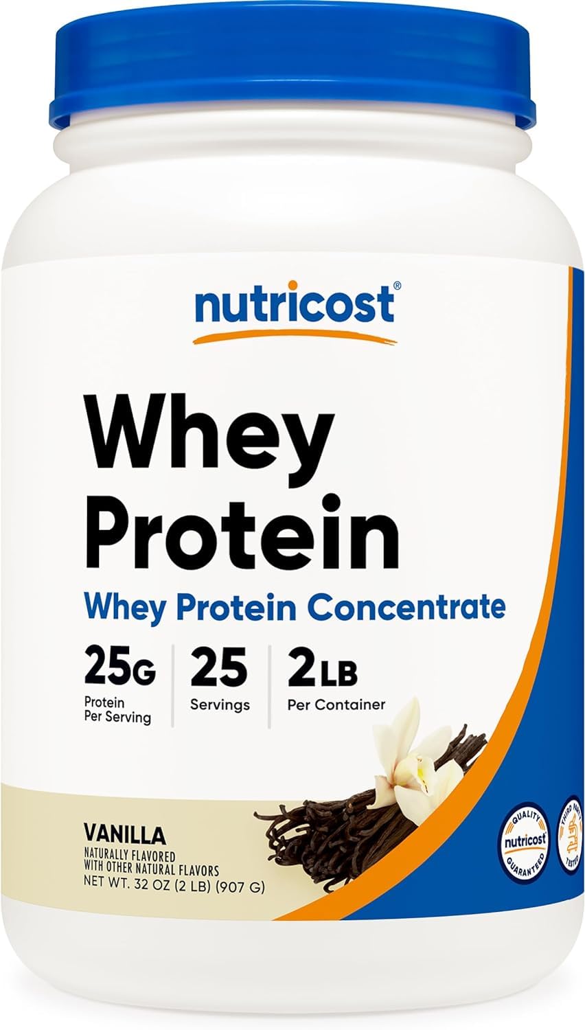 Nutricost Whey Protein Concentrate (Vanilla) 2LBS Nutricost buy supplements canada