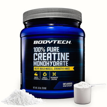 BodyTech Creatine Monohydrate Powder, Unflavored Micronized Creatine Formula for Men and Women, 5g per Serving, Pre Workout & Post Workout Supplement BodyTech buy supplements canada