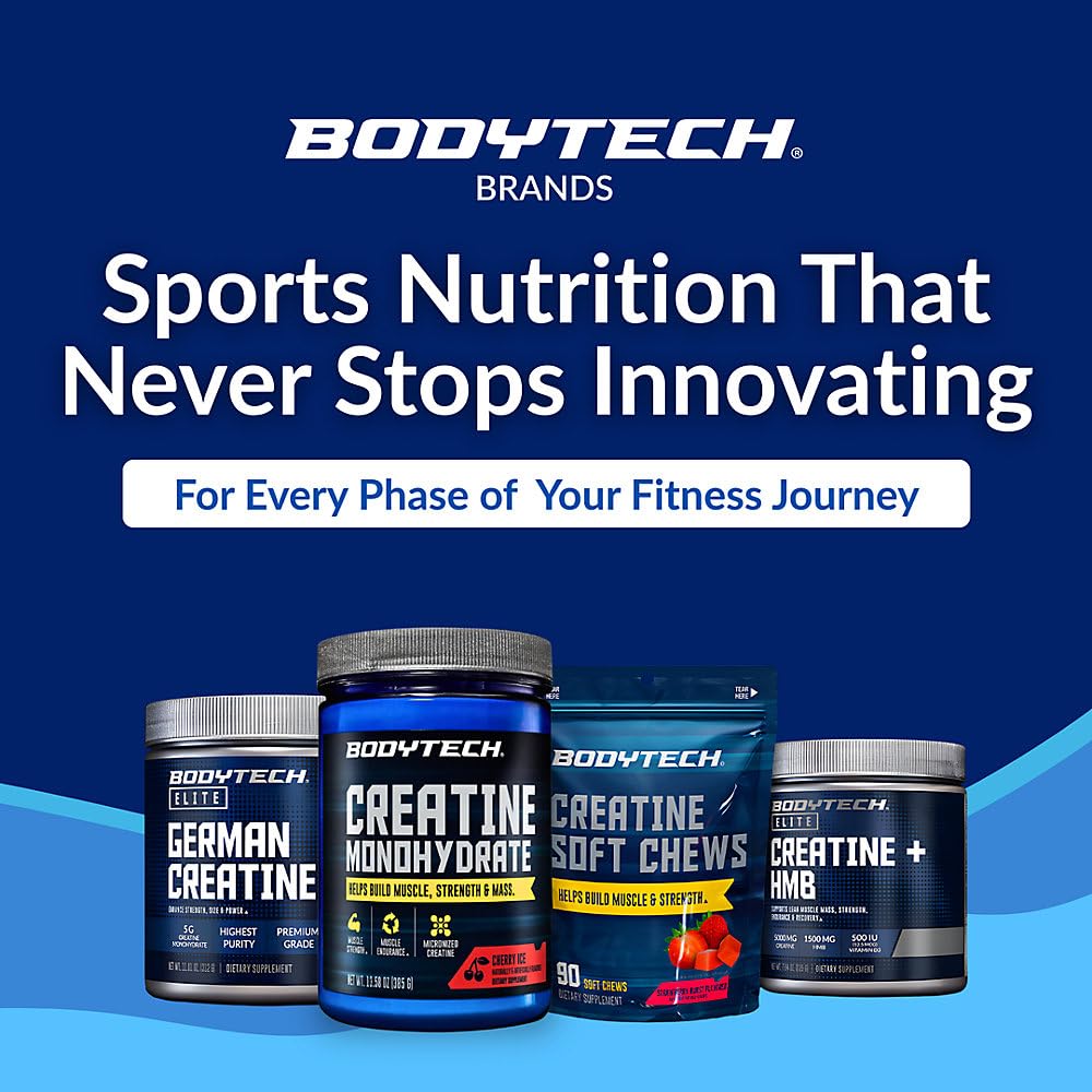 BodyTech 100% Pure Creatine Monohydrate Powder - Micronized for Maximum Absorption - Supports Muscle Strength & Power Output BodyTech buy supplements canada