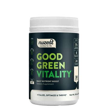 Nuzest Greens Powder Good Green Vitality – Vitamins, Minerals & Superfoods – Vegan Multivitamin Supplement (300g) Nuzest buy supplements canada