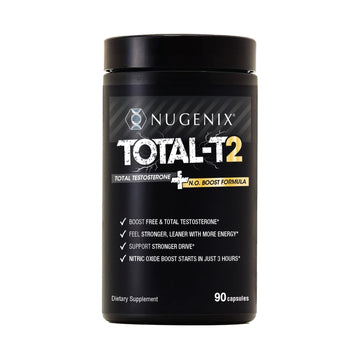 Nugenix Total-T2 - Nitric Oxide Booster for Men, Tesnor, S7, ElevATP, Tongkat, Citrulline, Nitric Oxide and Testosterone Supplement for Men (90 Count) Nugenix buy supplements canada