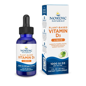 Nordic Naturals Plant-Based Vitamin D3 Liquid - 1 oz - 1000 IU Vitamin D3 - Healthy Bones, Mood & Immune System Function - Non-GMO, Vegan - 60 Servings Nordic Naturals buy supplements canada
