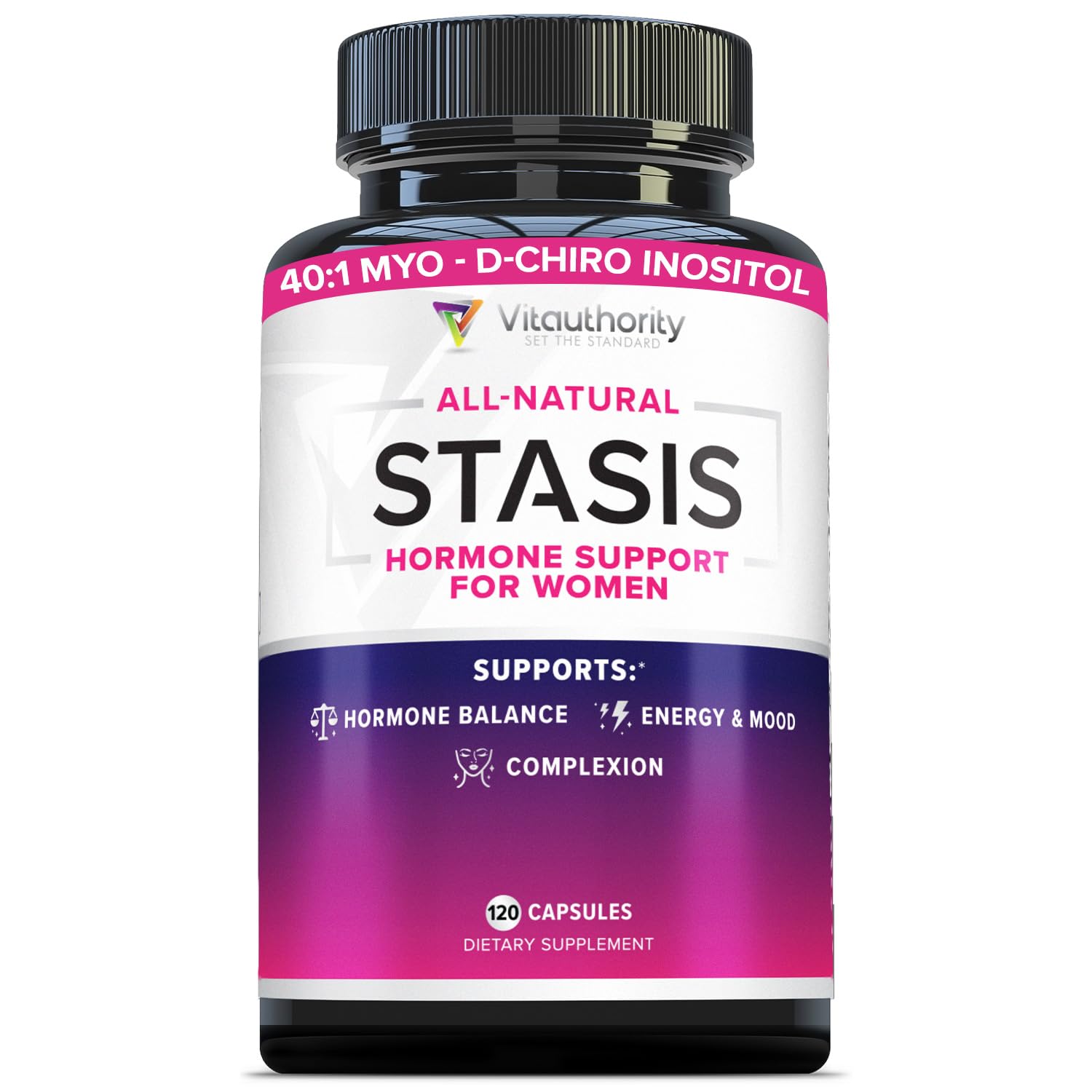 Myo-Inositol D-Chiro Women's Hormone Balance Supplement - 40:1 Myo-Inositol & D-ChiroInositol Blend with DIM for Hormone Balance for Women - Health Vitamins for Skin, Energy, & Cycle Support (1 Month) Vitauthority buy supplements canada