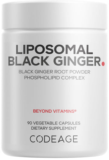 Codeage Liposomal Black Ginger Supplement - Kaempferia Parviflora Root Powder - 3-Month Supply - Ginger Root Pills and Herbal Root - Liposomal Delivery - 1 Capsule Per Serving - Non-GMO - 90 Capsules Codeage buy supplements canada