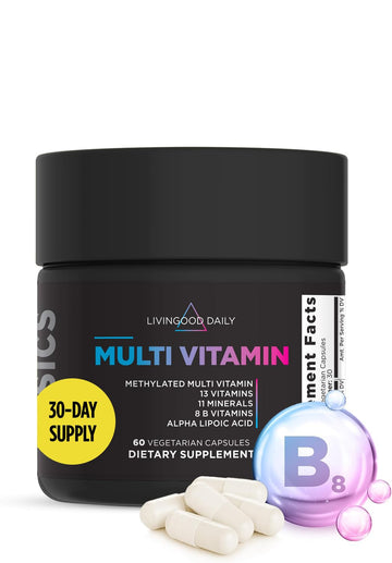 Livingood Daily Methylated Multivitamin for Women and Men, Multi Vitamin Supplement with Alpha Lipoic Acid, B Vitamins, Iron, Zinc and Selenium, Energy Livingood Daily buy supplements canada
