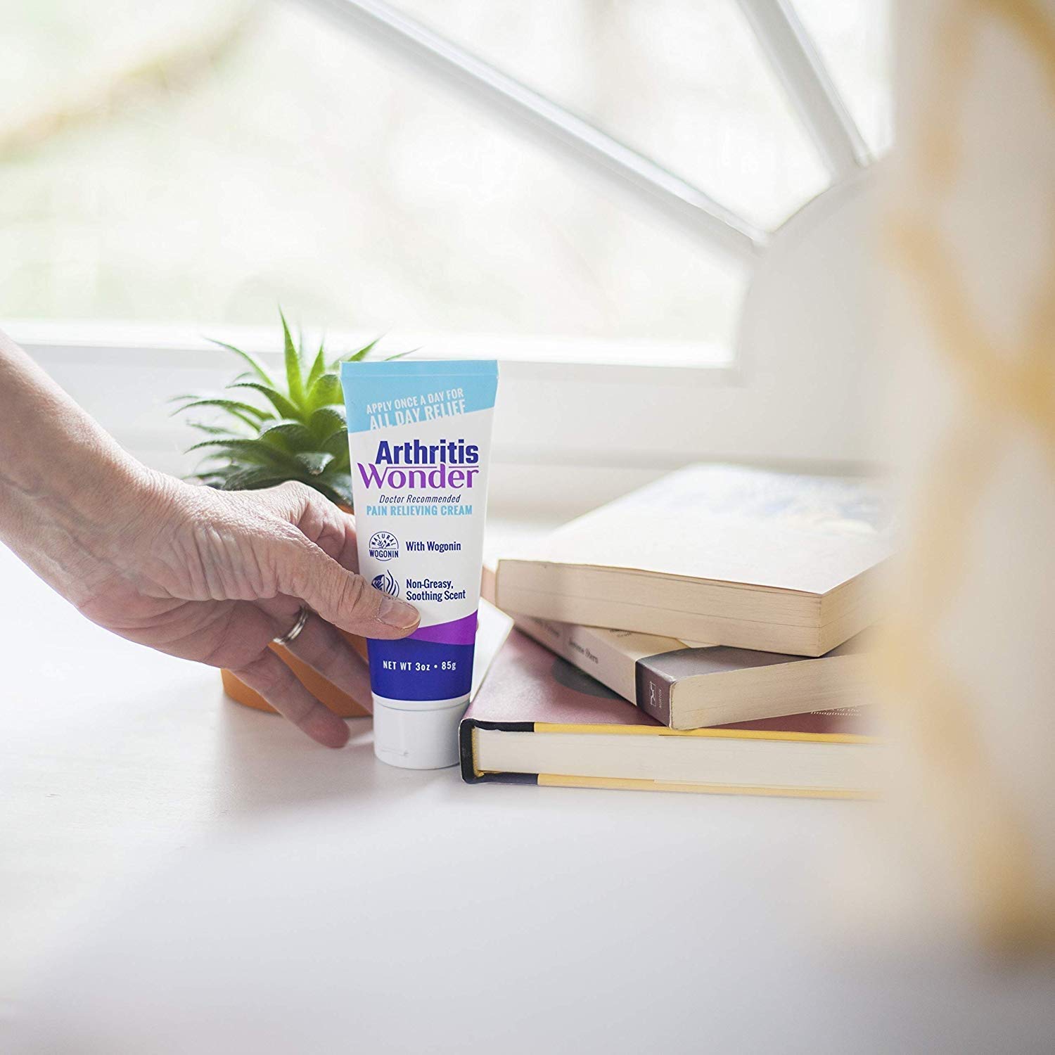 Arthritis Wonder Pain Relief Cream, 4 oz – Arthritis Pain Relief Cream for Hand, Knee, Foot and Wrist Joints – Fast-Acting, Deep Penetrating, Non-Greasy Formula with Natural Wogonin - 3 Pack Arthritis Wonder buy supplements canada