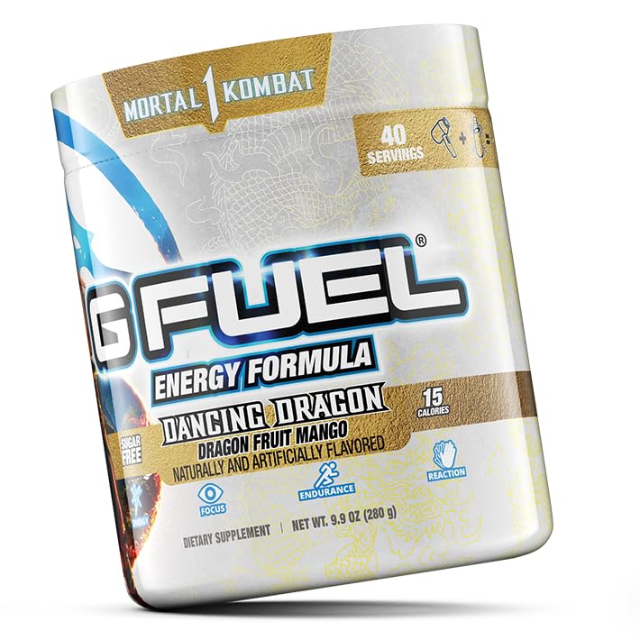 G fuel Mortal Kombat Dancing Dragon Energy Powder, Sugar Free, Clean Caffeine Focus G fuel buy supplements canada