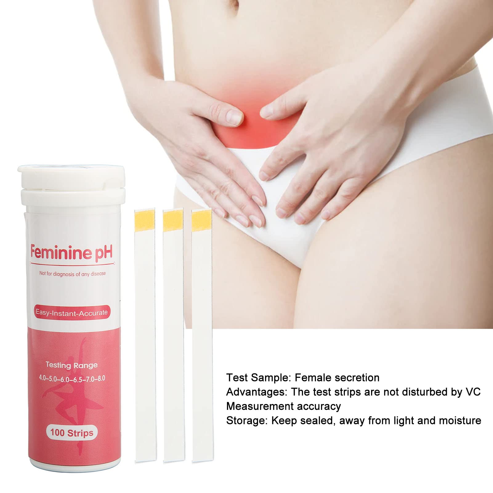 100pcs inal Health PH Test Strips Disposable Intimate Health Avoid Infection Accurate Acidity DOACT buy supplements canada
