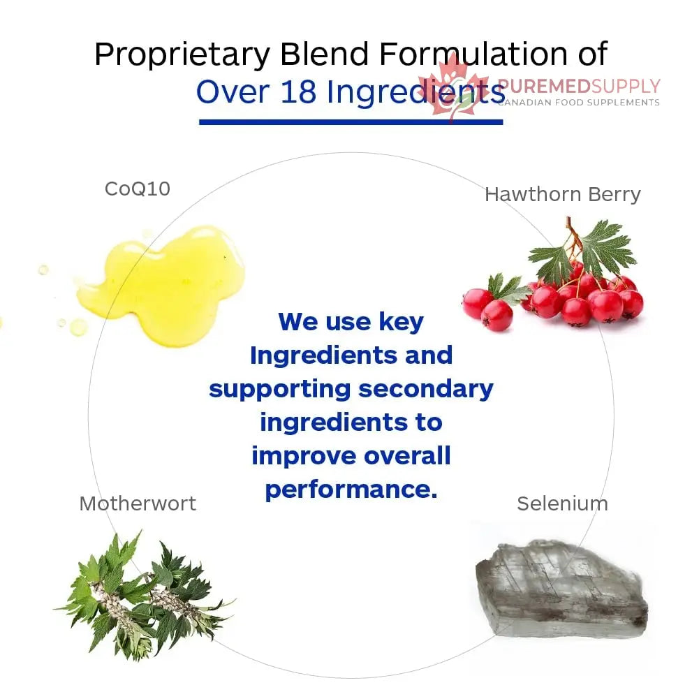 Professional Botanicals Cardio-CoQ CoQ10 - Vegan Formulated Coenzyme Q10 with Hawthorne Berry Valerian Root and Cayenne Pepper - 60 vegetarian capsules Professional Botanicals buy supplements canada