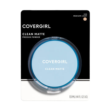COVERGIRL Clean Matte Pressed Powder, Medium Light 535, 0.35 Oz, Pack of 1 (Packaging May Vary) COVERGIRL buy supplements canada