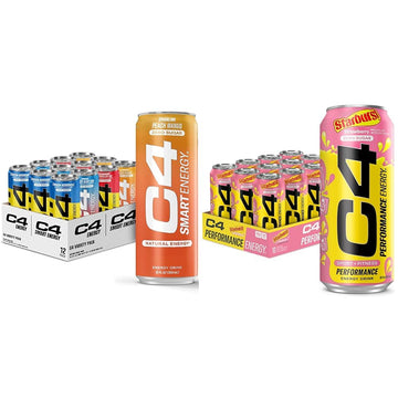 C4 Energy & Smart Energy Drinks Variety Pack, Sugar Free Pre Workout Performance Drink Cellucor buy supplements canada