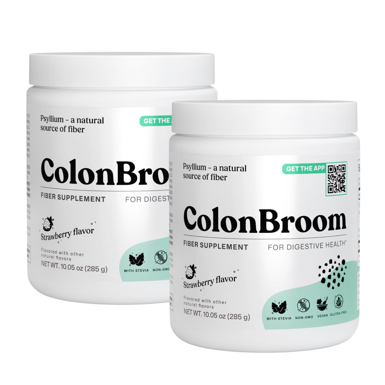 ColonBroom Psyllium Husk Powder - Colon Cleanse for Bloating Relief & Gut Health - Fiber Powder Drink - Easy to Mix - Vegan, Gluten Free, Non-GMO - Strawberry (100 Servings) ColonBroom buy supplements canada