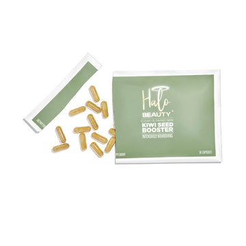 Halo Beauty Kiwi Seed Booster Skin Supplement Refill Pack | Anti-Aging Hydration & Glowing Skin Support with Kiwi Seed, Vitamin C, D3 & Zinc | Vegan Collagen Support Capsules | 1-Month Supply Halo Beauty buy supplements canada