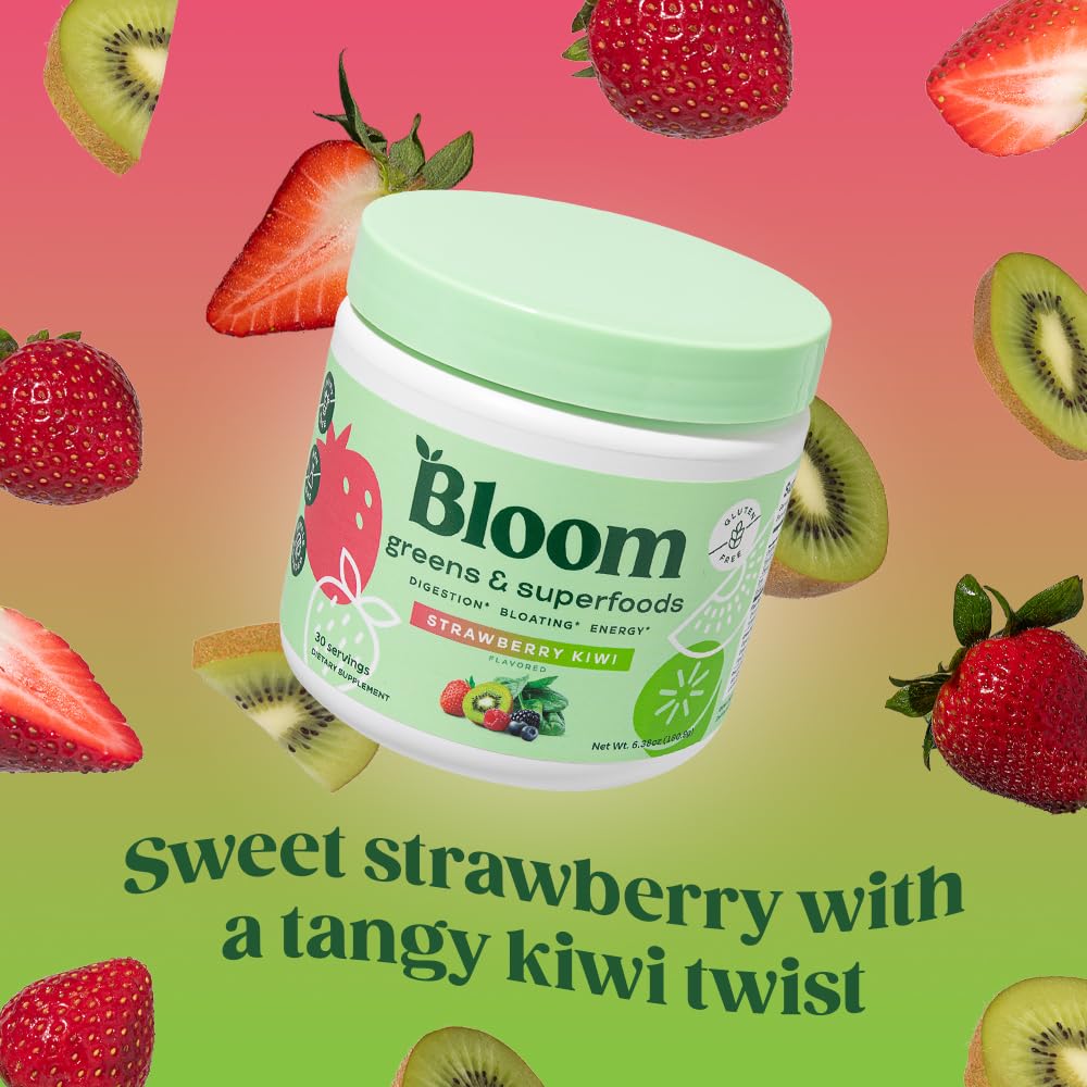 Bloom Nutrition Greens and Superfoods Powder for Digestive Health, Greens Powder Bloom Nutrition buy supplements canada