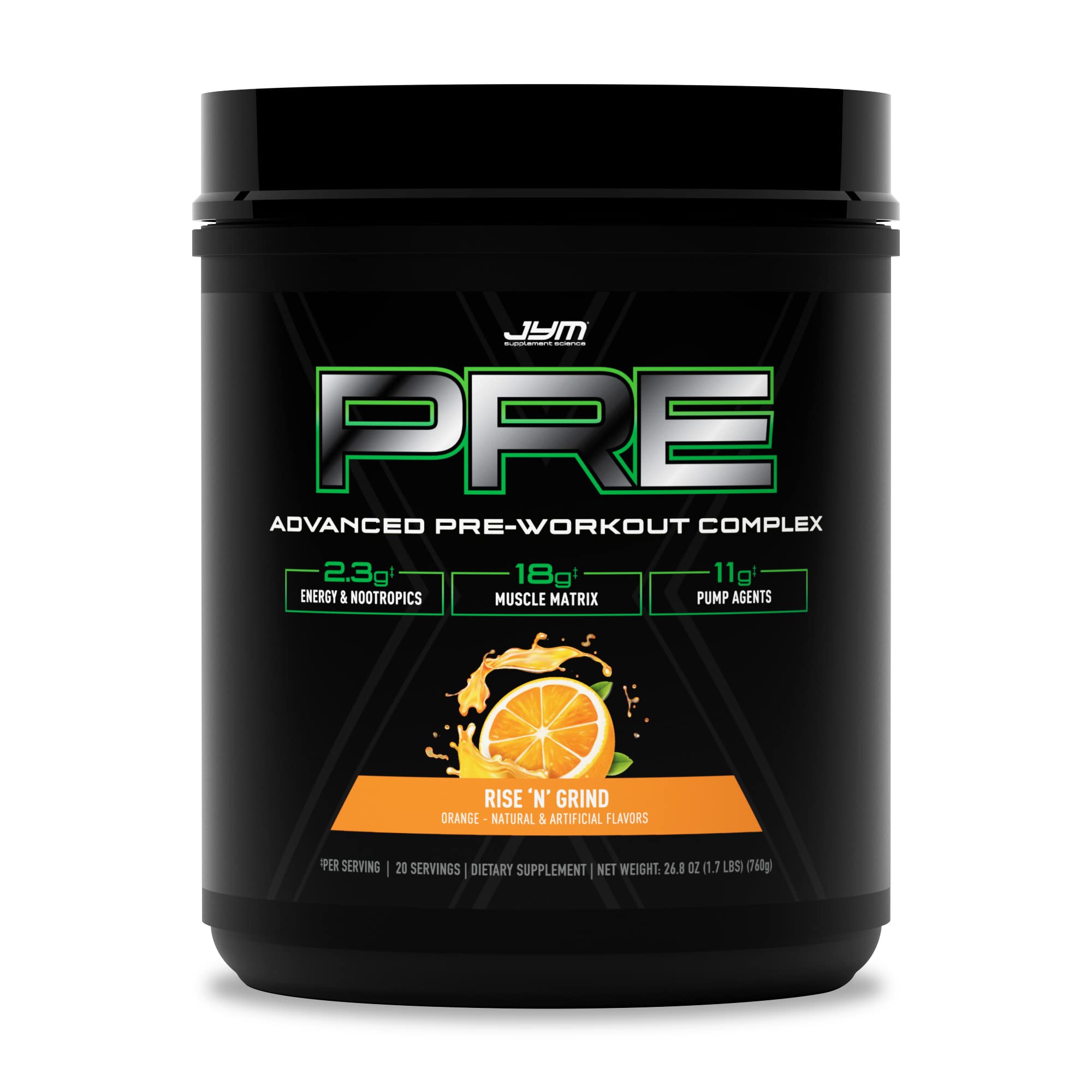 PRE JYM X - Rise N' Grind JYM Supplement Science buy supplements canada