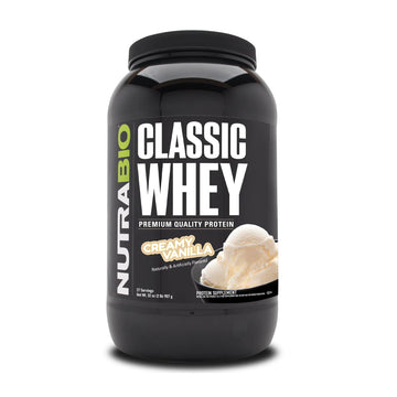 NutraBio Classic Whey Protein Powder- 25G of Protein Per Scoop - Full-Spectrum Amino NutraBio buy supplements canada