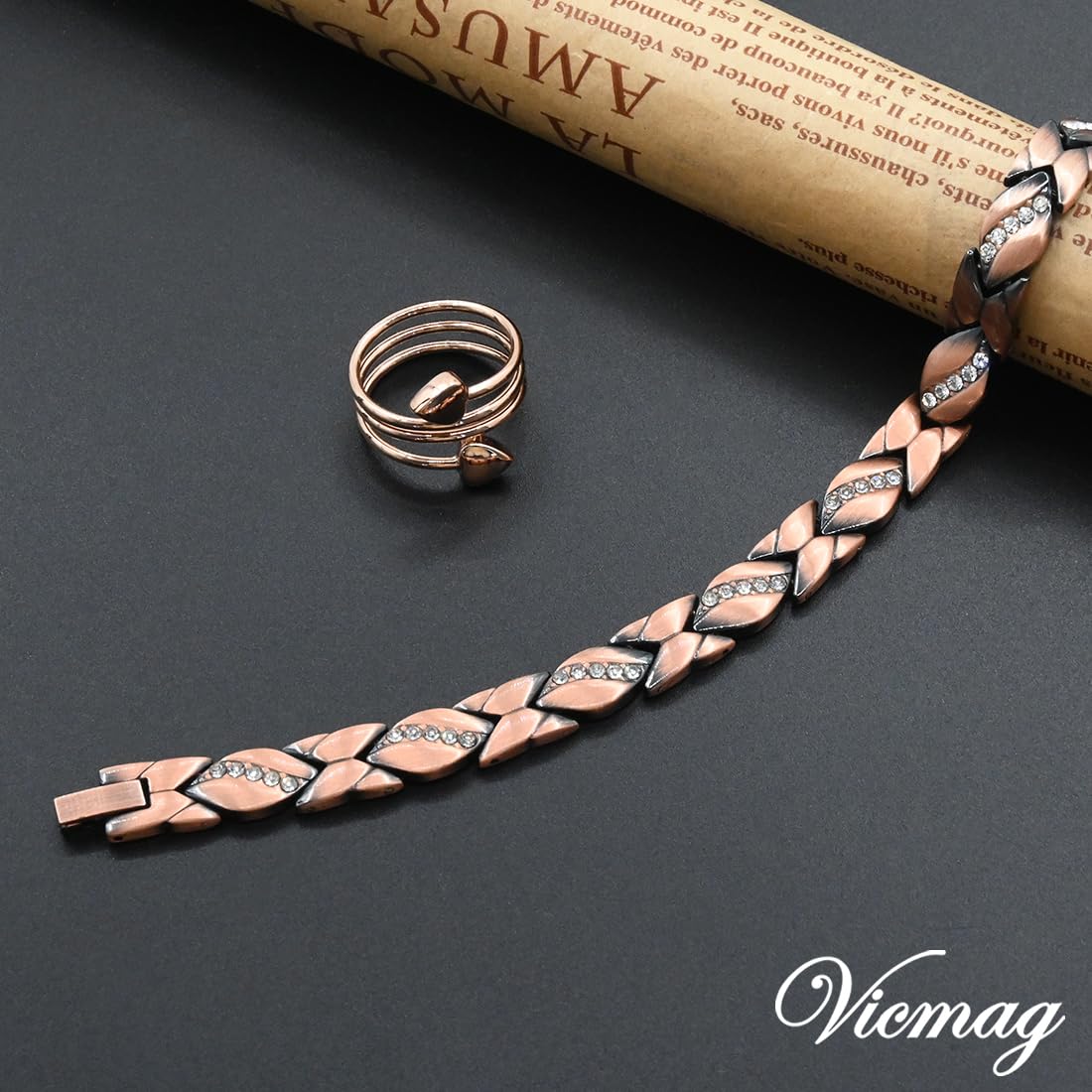 Vicmag Copper Bracelet for Women 99.9% Solid Pure Copper Valentine's Day Gift for Her with Adjustment Tool Vicmag buy supplements canada