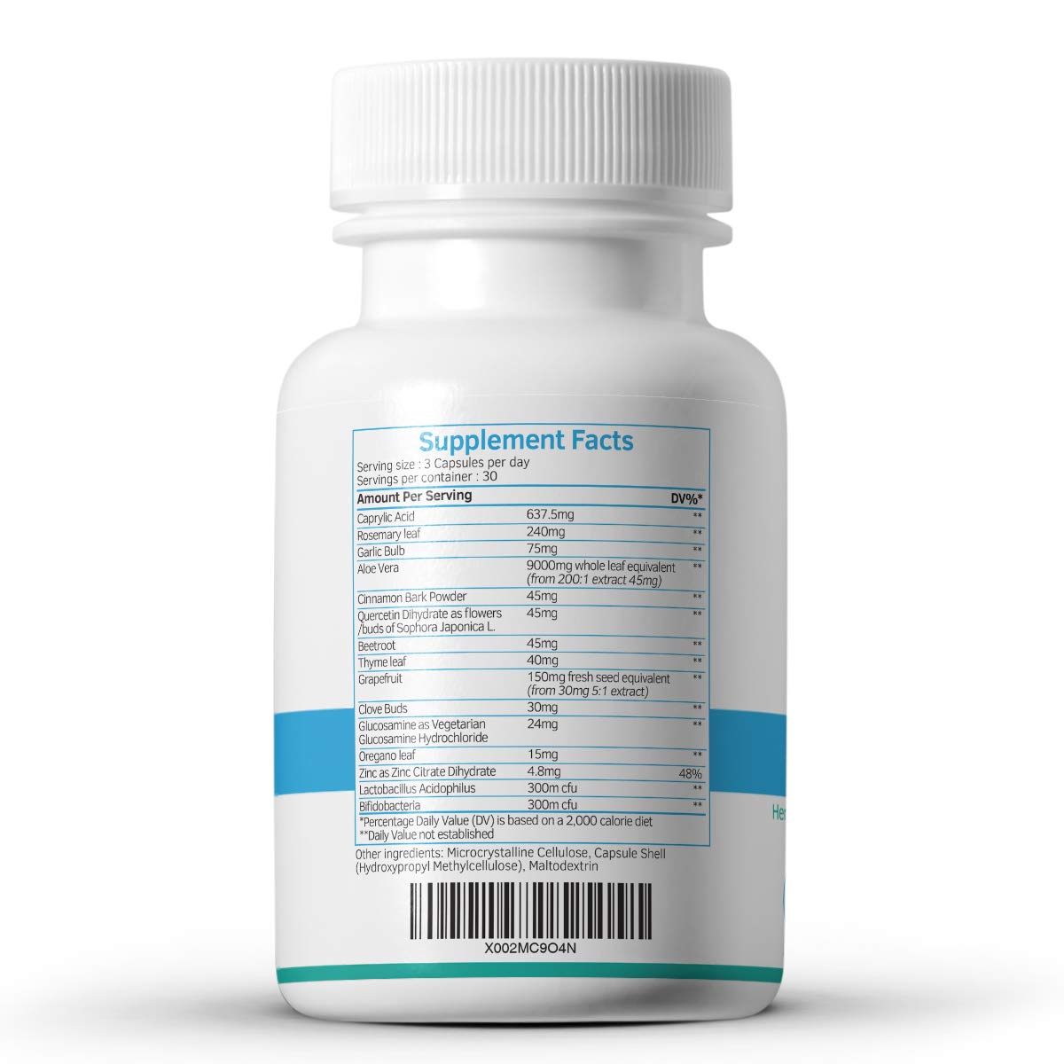 CanDefence - Candida Cleanse Ultimate Extra Strength All-in-ONE Formulation with Caprylic Acid, Probiotics and a synergistic Balance of 11 Different Botanicals - 90 Capsules swiss bioenergetics buy supplements canada