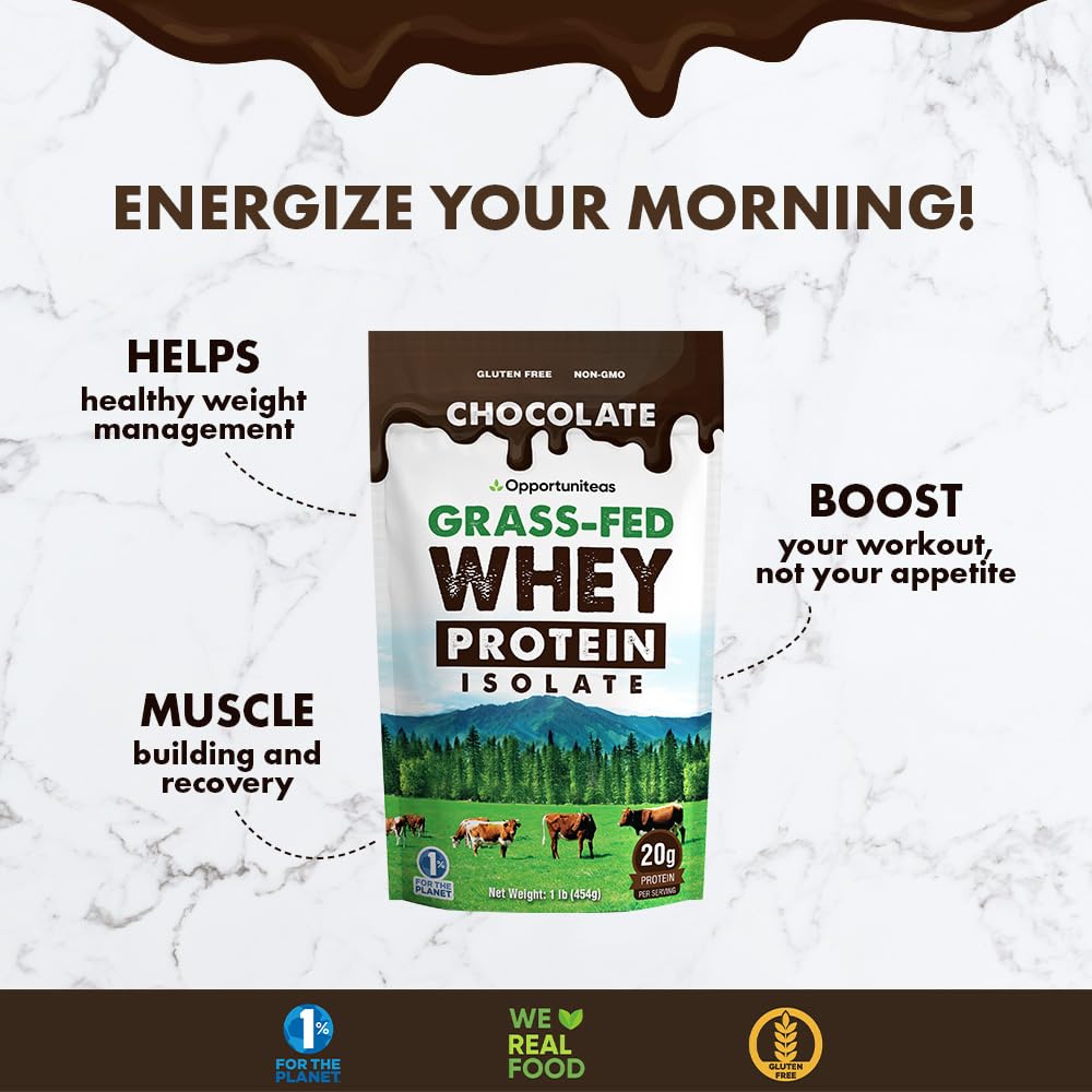 Opportuniteas Chocolate & Vanilla Whey Protein Powder Bundle - Grass Fed Whey Isolate Opportuniteas buy supplements canada