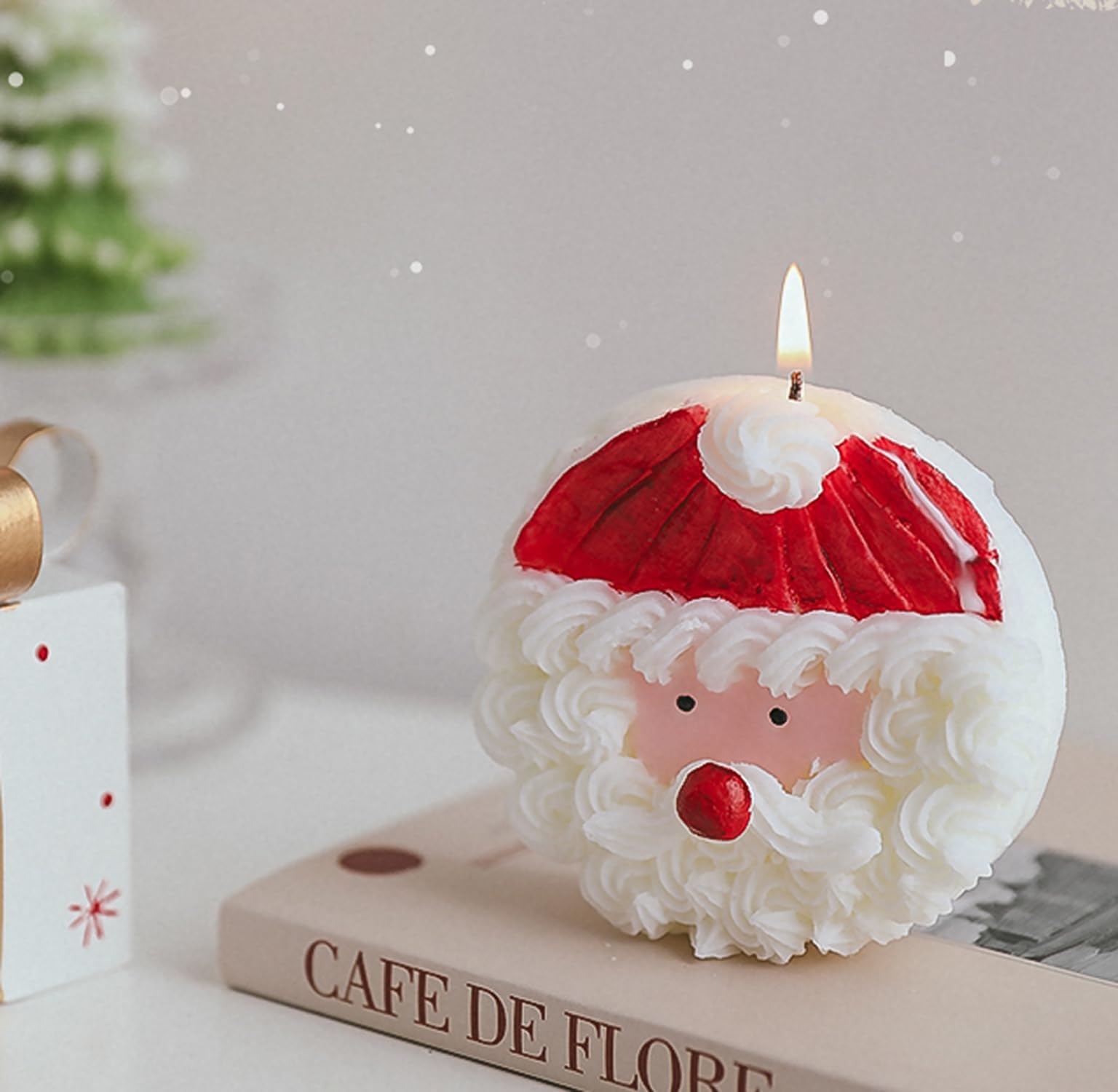 Christmas Cake Scented Candle,110G Handmade Aroma Soy Wax Santa Claus Decorative Candle T-shin buy supplements canada
