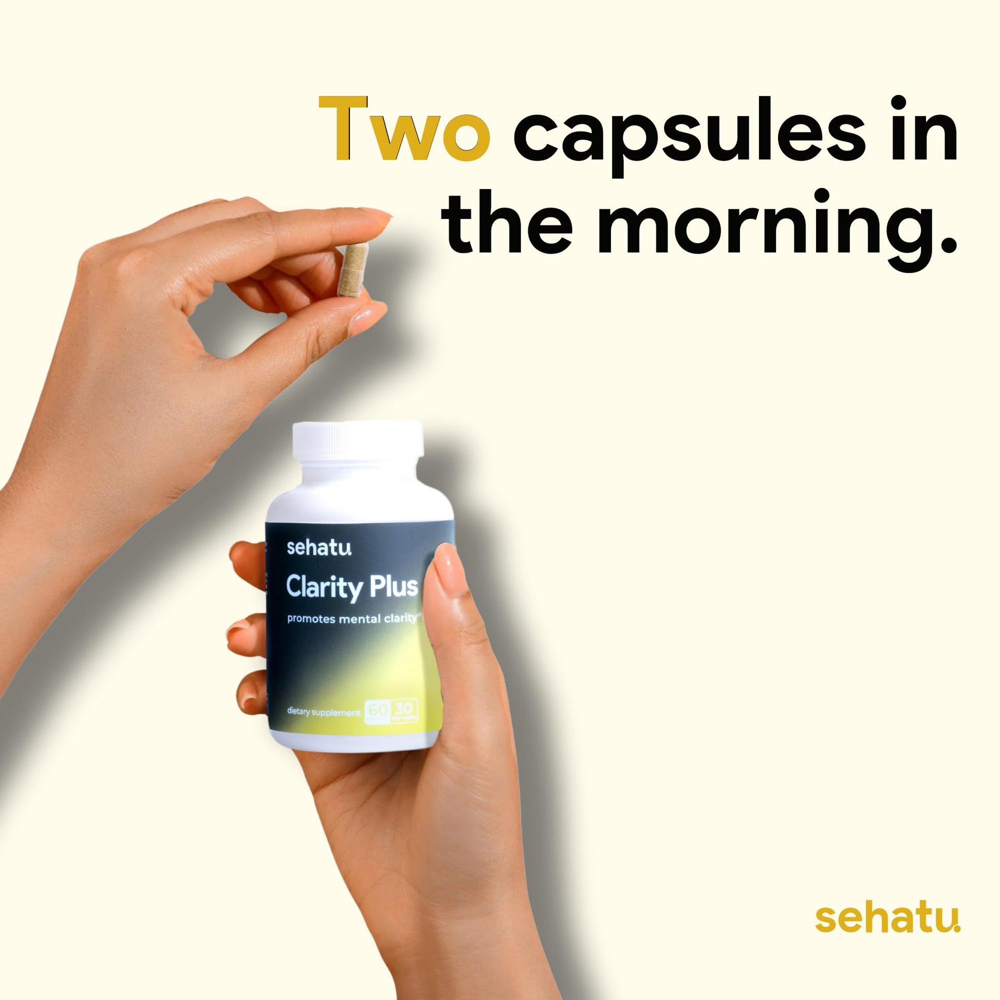 SEHATU Clarity Plus Cognitive Wellness Supplement | Packed with 10 Powerful Adaptogenic Mushrooms | Clear Brain Fog and Support Mental Clarity | 60 Count | 30 Day Supply SEHATU buy supplements canada