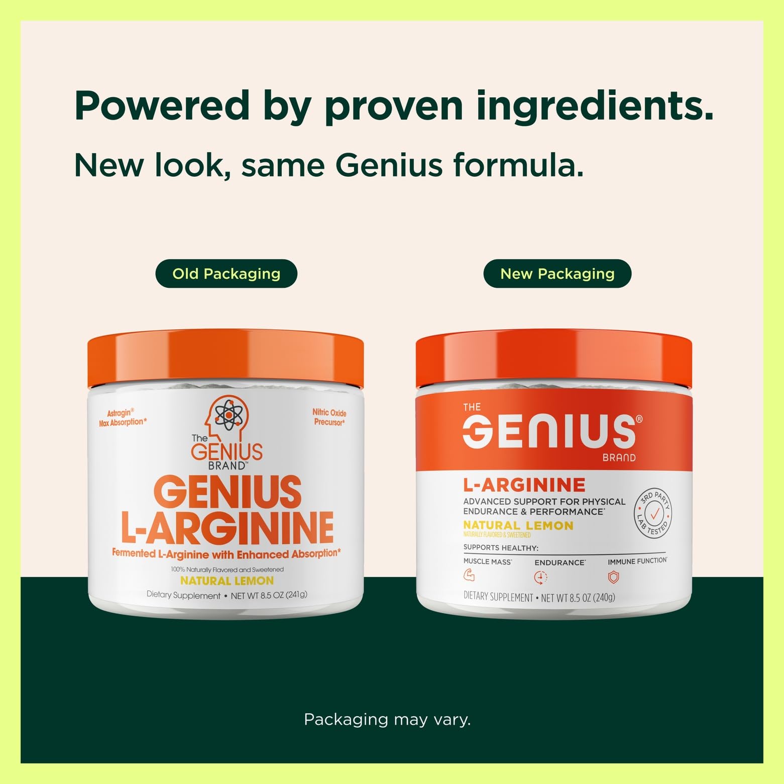Genius L-Arginine Nitric Oxide Powder - Fermented L- Arginine Nutritional Supplements & Nitric Oxide Booster - Pre Workout, Natural Muscle Builder - 30 Servings, Lemon The Genius Brand buy supplements canada