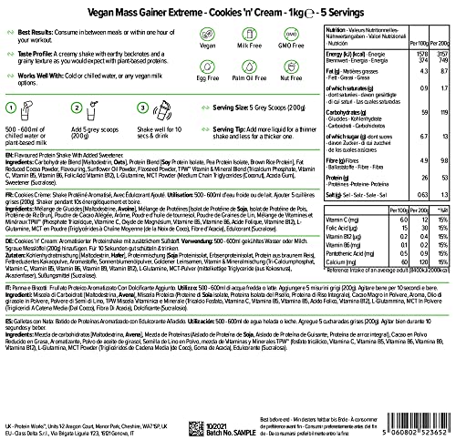 Protein Works - Vegan Mass Gainer Extreme | High Calorie Protein Powder | Weight Gainer Protein Works buy supplements canada