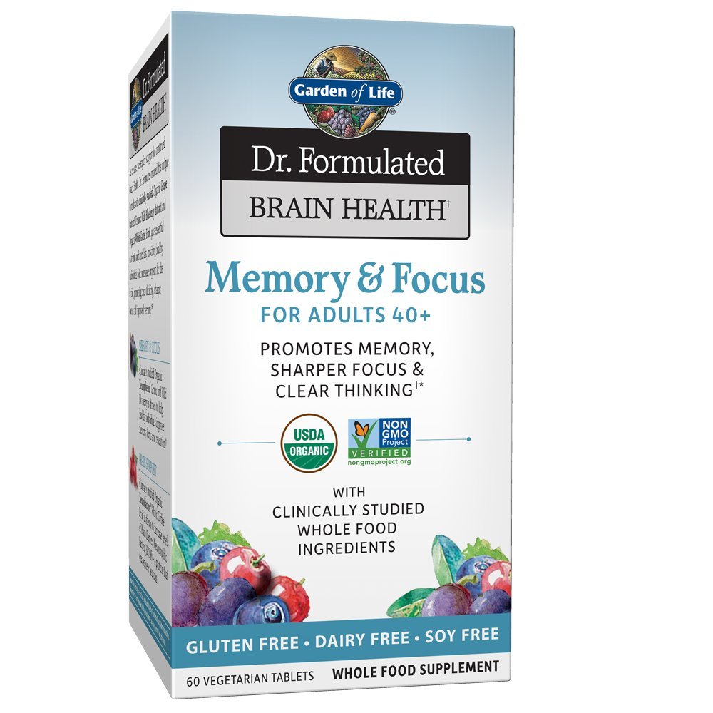 Garden of Life Dr. Formulated Organic Brain Health Memory & Focus for Adults 40+ 60 Tablets Garden of Life buy supplements canada