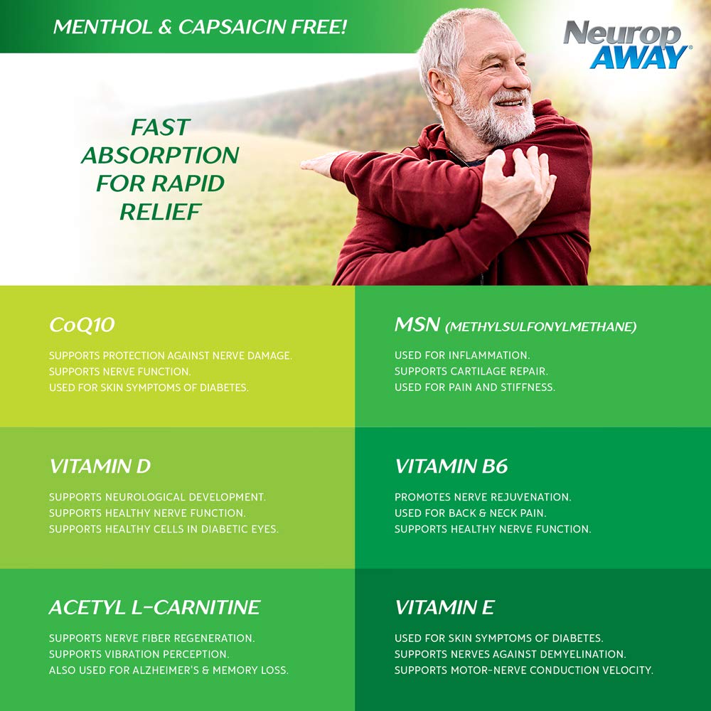 NeuropAWAY® Maximum Strength Gel, for Nerve discomfort, Burning, Tingling, and Numbness 2oz NeuropAWAY buy supplements canada