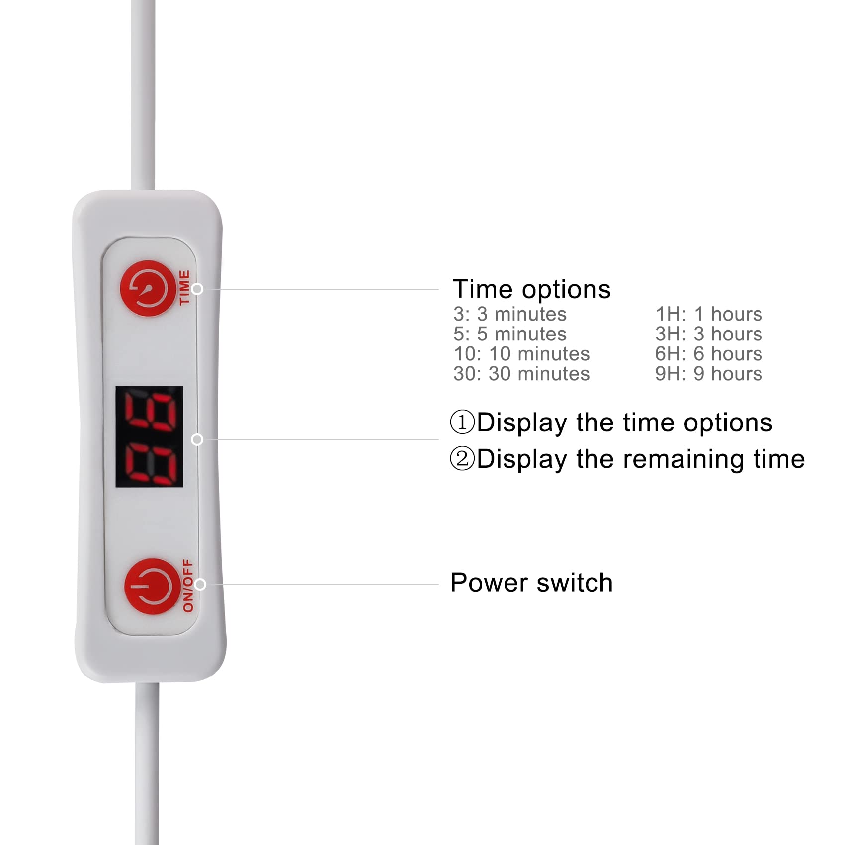 MAINENG Infrared & Red Light Therapy Lamp with Timer, 660nm & 850nm LED - M7685 MAINENG buy supplements canada