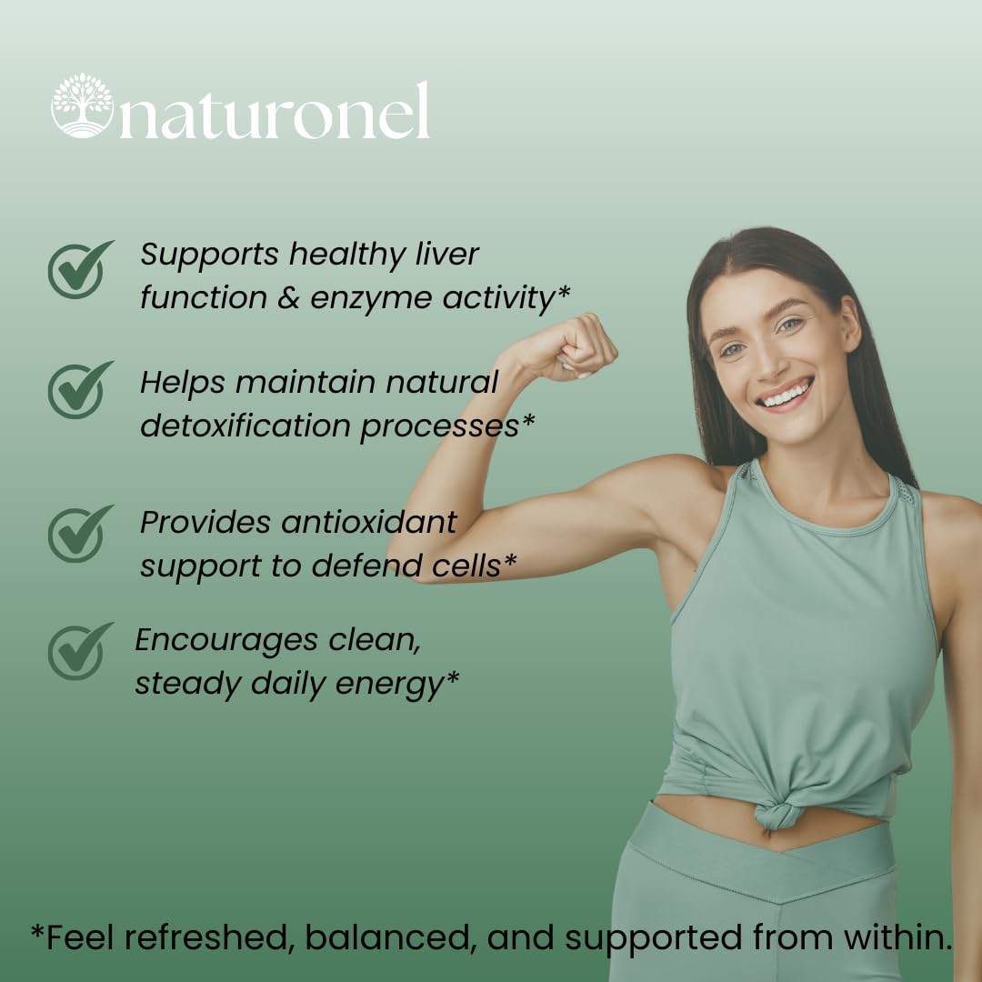 Naturonel Liver Protect – Liver Cleanse Detox & Repair | Liver Detox with Milk Thistle, Beetroot, Artichoke, Dandelion, Chicory, Yarrow, Jujube & Herbal Detox Blend | Made in USA, GMP Certified (1) Naturonel buy supplements canada