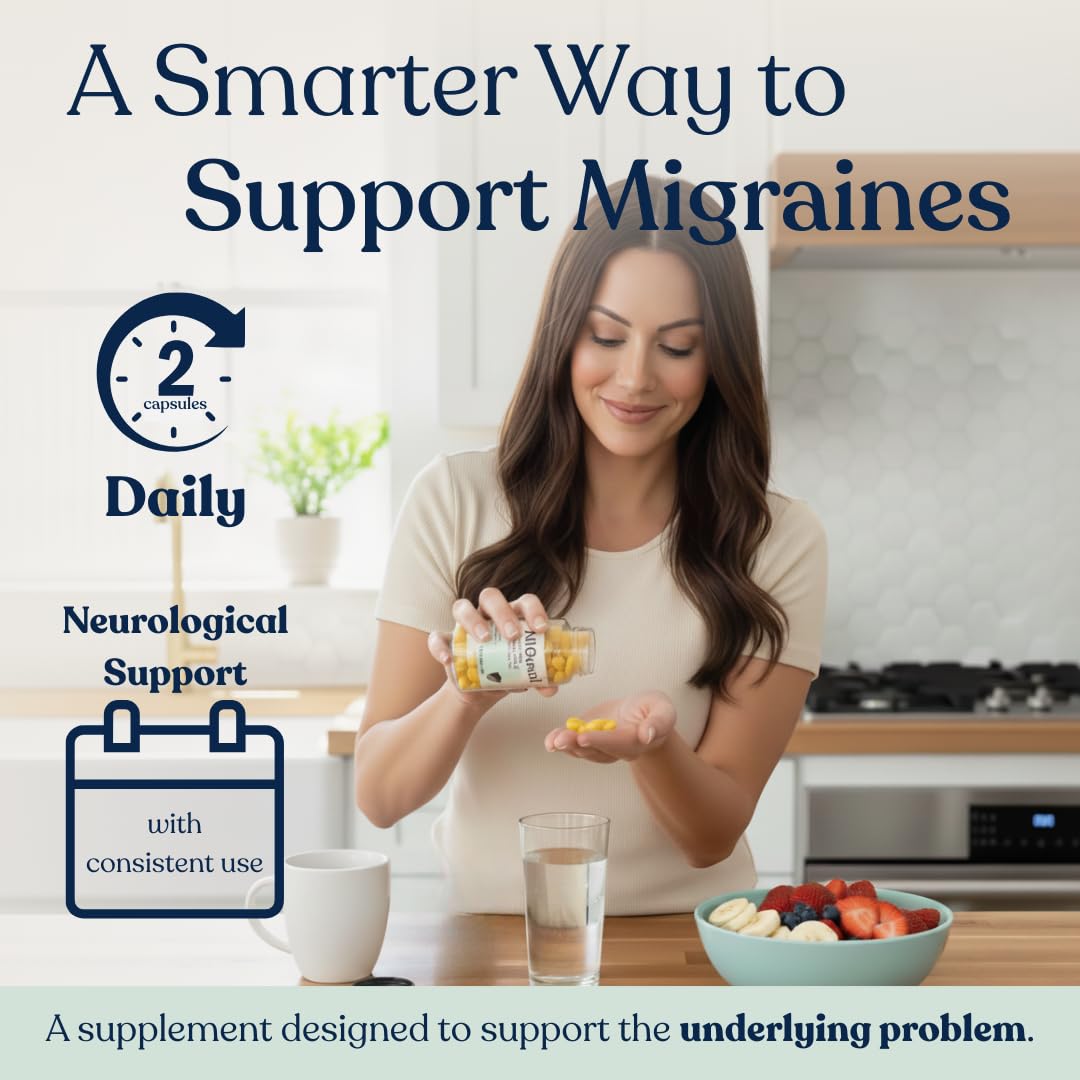 Headache and Migraine Relief Supplements - Drug Free Migraine Prevention Supplement - Natural Supplements for Migraine Headaches - Helps Reduce Frequency & Severity (60 Capsules) MIGUARD buy supplements canada