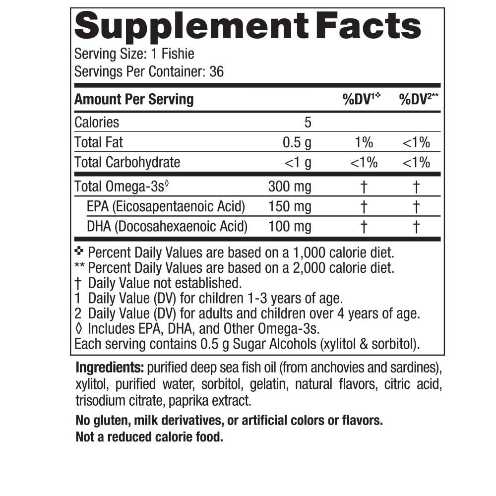 Nordic Naturals Nordic Omega-3 Fishies, Tutti Frutti - 36 Fishies - 300 mg Total Omega-3s with EPA & DHA - Healthy Brain, Mood, Vision & Immune System - Non-GMO - 36 Servings Nordic Naturals buy supplements canada