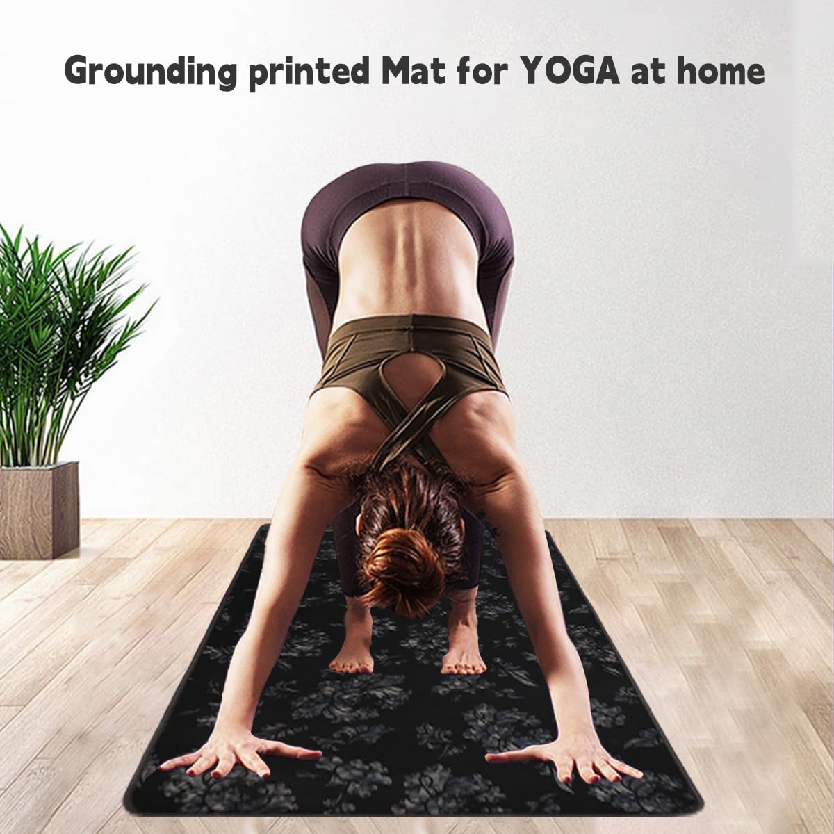 LOSUVERO Grounding Mat for Bed, 33.5x23.5Floral Printed Grounding Pad for Health Therapy, Efficient Sleep LOSUVERO buy supplements canada