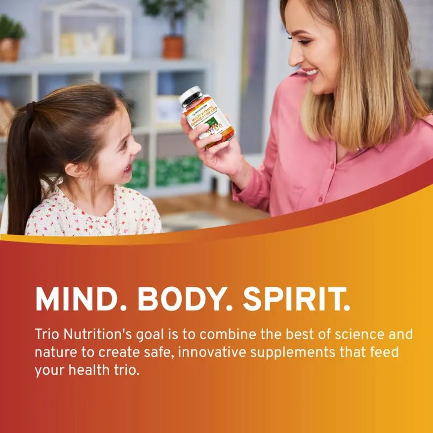 TRIO NUTRITION Premium Kids Multivitamin Gummies with Vitamin C & Zinc for Immune & Energy Support | TRIO NUTRITION buy supplements canada