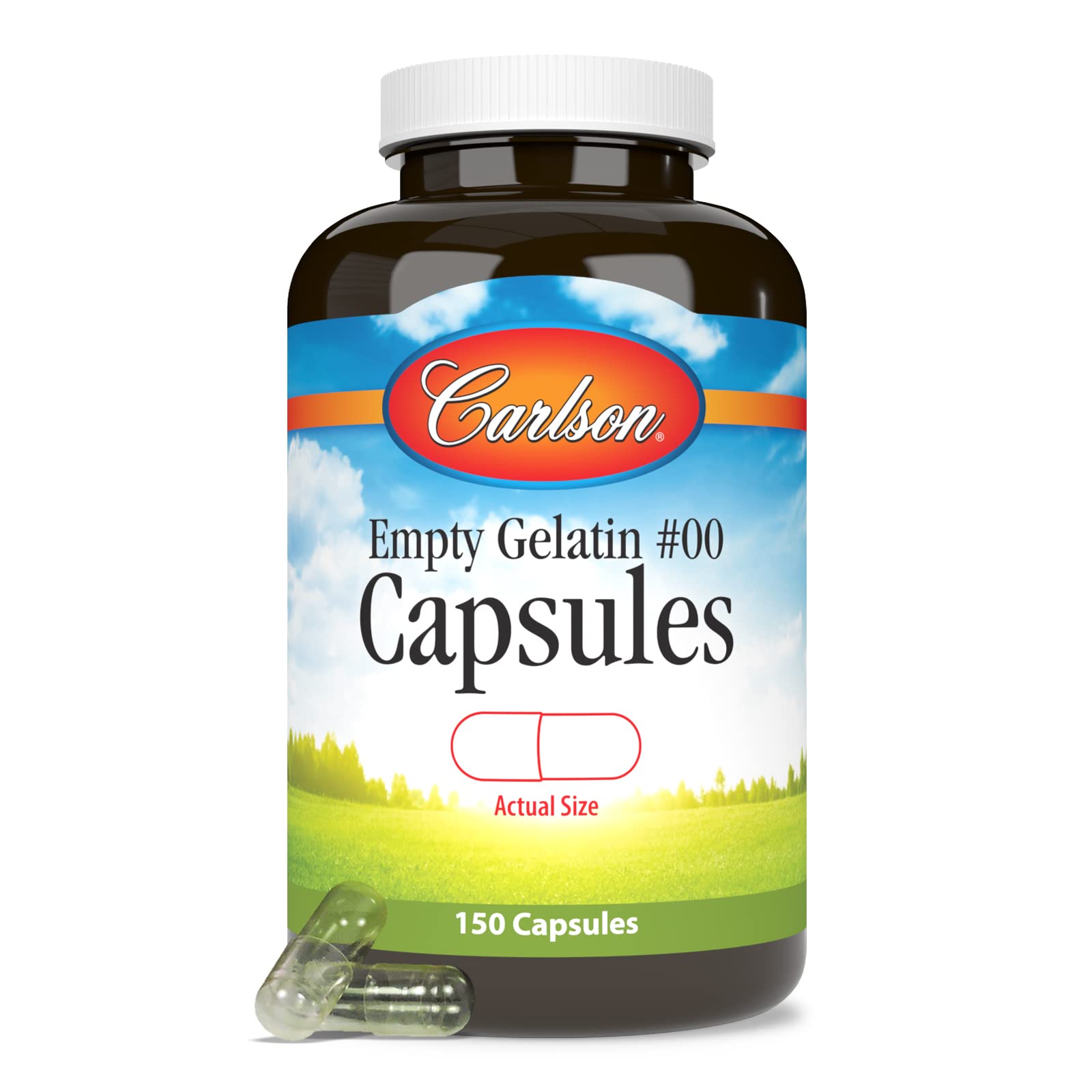 Carlson - Empty Gelatin #00 Capsules, Easy to Separate & Fill, 150 capsules Carlson buy supplements canada