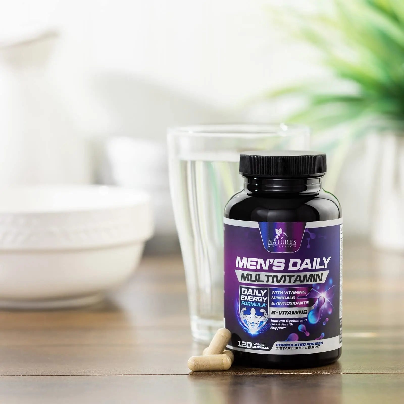 Multivitamin for Men - Advanced Supplement with Full-Spectrum Formula, Essential Vitamins A, C, D, E, & Zinc - High Potency B Vitamins Multi Nature's Nutrition buy supplements canada