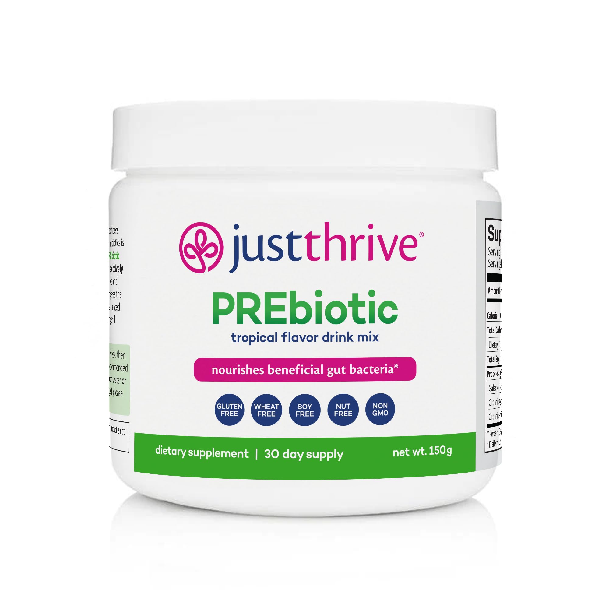 Just Thrive PREbiotic Powder - Digestive and Immune Support Supplement, 150 g Just Thrive buy supplements canada