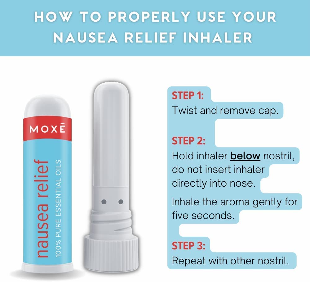 MOXE Nausea Nasal Inhaler Sticks, All Natural Essential Oil Blend, Ginger, Cardamom, Peppermint MOXE buy supplements canada