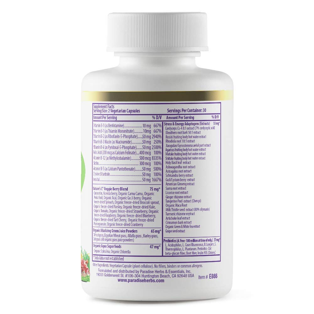 Paradise Herbs Earth's Blend Once Daily Multivitamin & B-Complex Bundle Paradise Herbs buy supplements canada