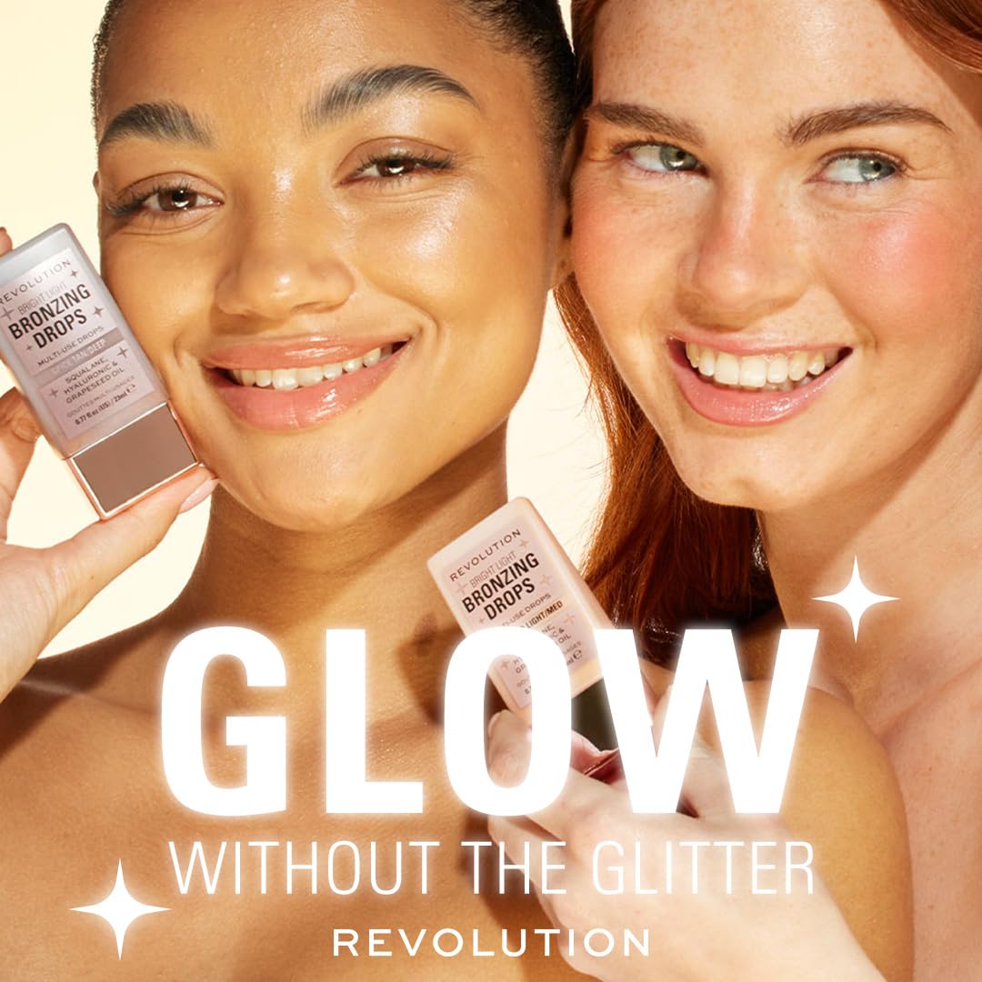 Revolution Beauty London, Bright Light Bronzing Drops, Bronze & Glow for Face & Body, Infused with Hyaluronic Acid, Vegan & Cruelty-Free, Bronze Summer, 0.77 fl oz Revolution Beauty London buy supplements canada