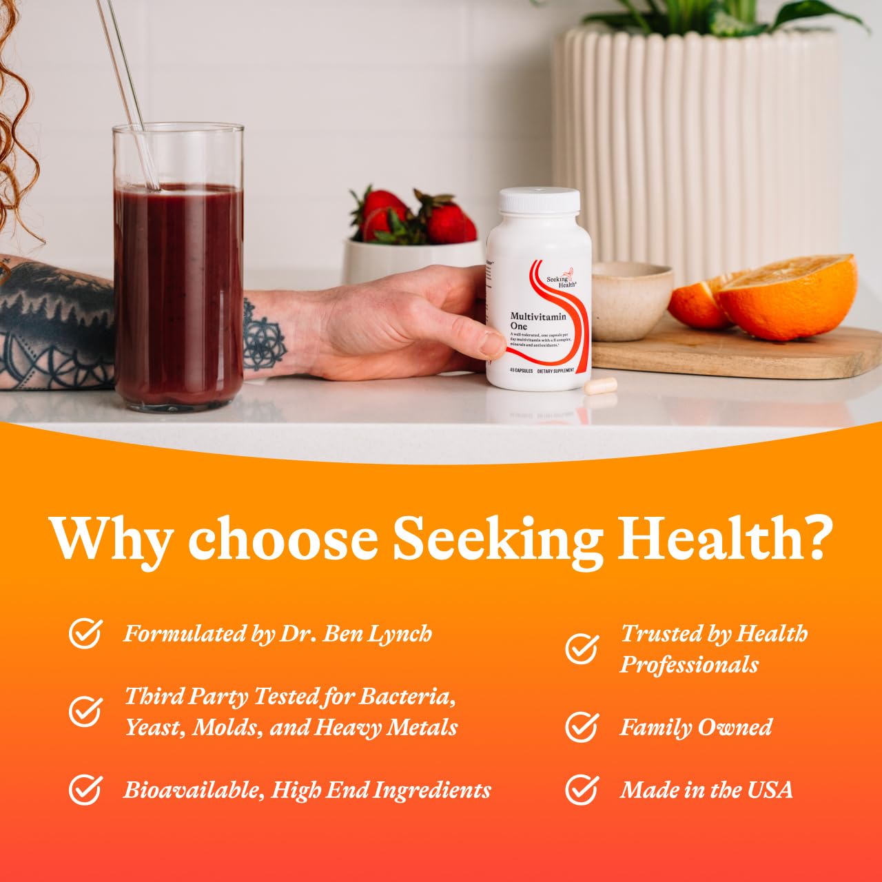 Seeking Health Multivitamin One - Supplement with Zinc, Vitamin B12, & Vitamin A - Magnesium-Free Formula Seeking Health buy supplements canada