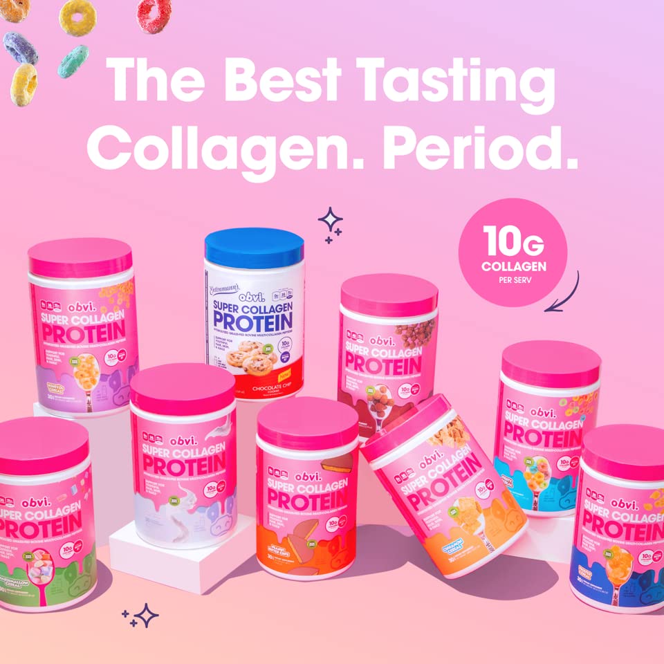 Obvi Collagen Peptides, Protein Powder, Keto, Gluten and Dairy Free, Hydrolyzed Grass Obvi buy supplements canada