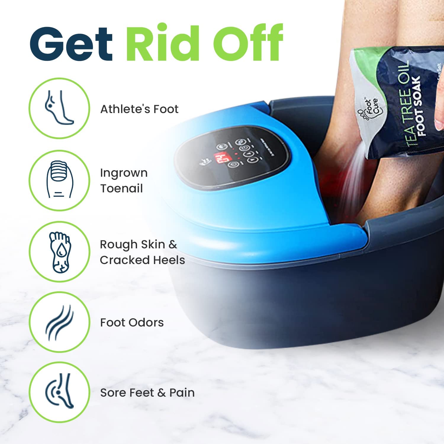 Tea Tree Oil Foot Soak with Epsom Salt - Best Toenail Fungus Treatment, Athletes FOOT CURE buy supplements canada