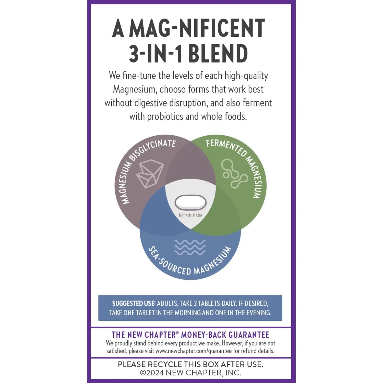 New Chapter Magnesium Complex Supplement, 325mg with Magnesium Glycinate + Sea-Sourced + Fermented Forms for Heart, Bone, Nerve, Muscle & Cellular Energy, 100% Vegan, 60 Tablets New Chapter buy supplements canada