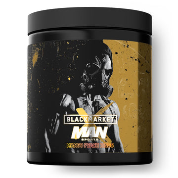 MAN Sports + Black Market Labs Limited Edition PreWorkout - 20 Serving - Mango Peach MAN Sports buy supplements canada