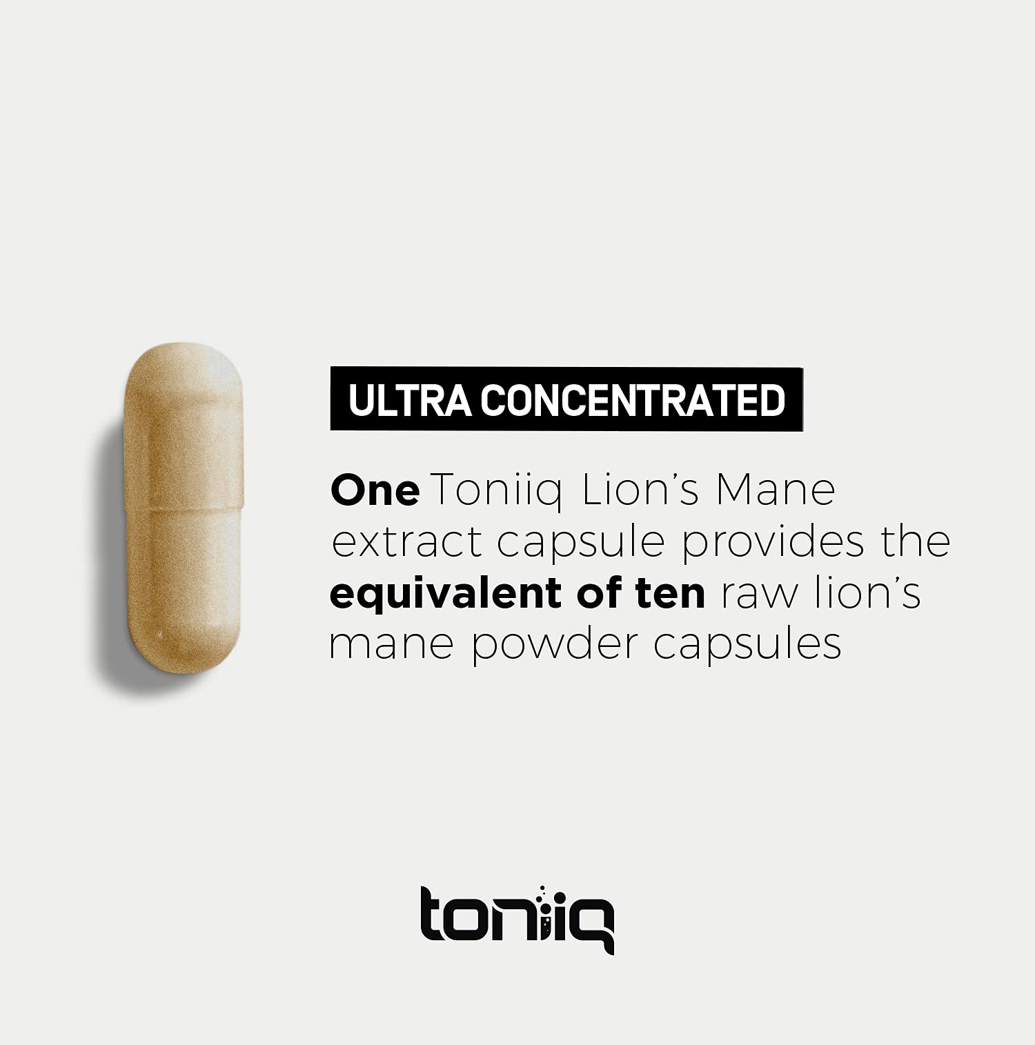 Toniiq 18,000mg 10x Concentrated Ultra High Strength Extract - Made with Organic Lions Toniiq buy supplements canada